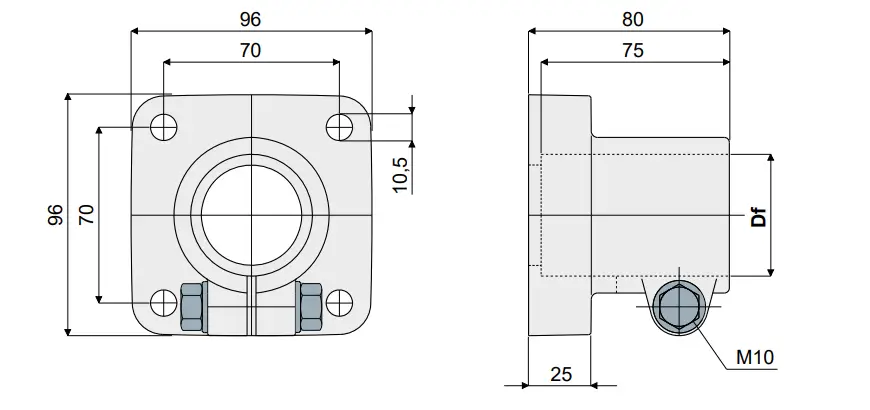 Part 212 Zinc plated steel bolts and nuts teknik çizim